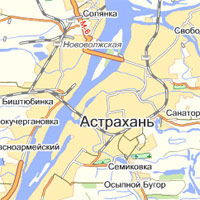 Астрахань на Яндекс.Карте